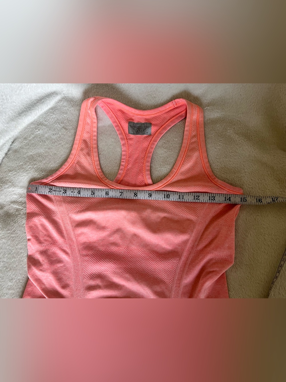 Athleta Pink Seamless Racerback Tank - Picture 4 of 5